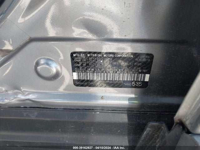 JA4AS3AA0LZ025272 Mitsubishi Eclipse Cross Es 1.5t