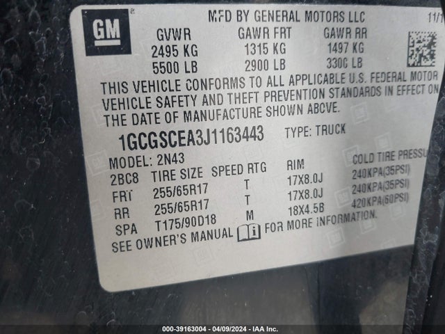 Chevrolet Colorado Lt 2018 1GCGSCEA3J1163443 Image 9