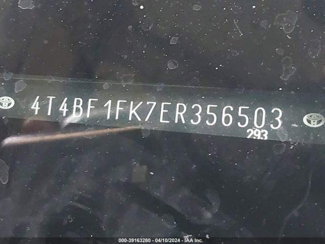 4T4BF1FK7ER356503 Toyota CAMRY XLE