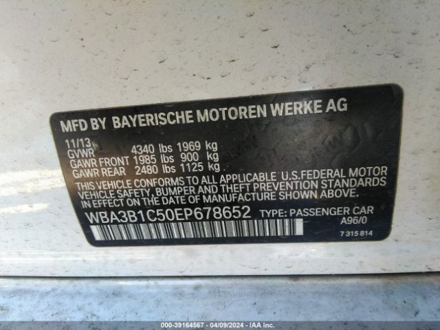 WBA3B1C50EP678652 BMW 320i
