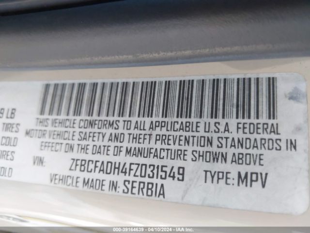 ZFBCFADH4FZ031549 Fiat 500L TREKKING