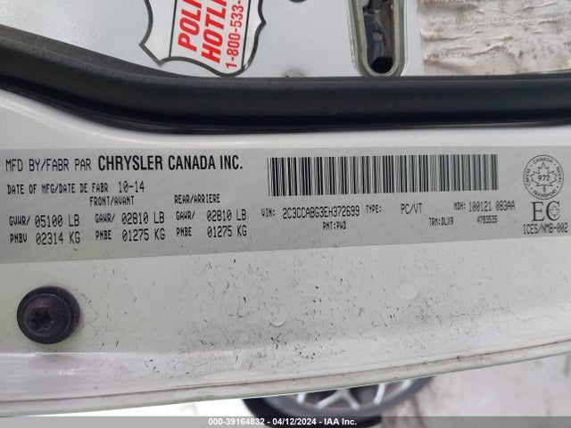 Chrysler 300 S 2014 2C3CCABG3EH372699 Image 9