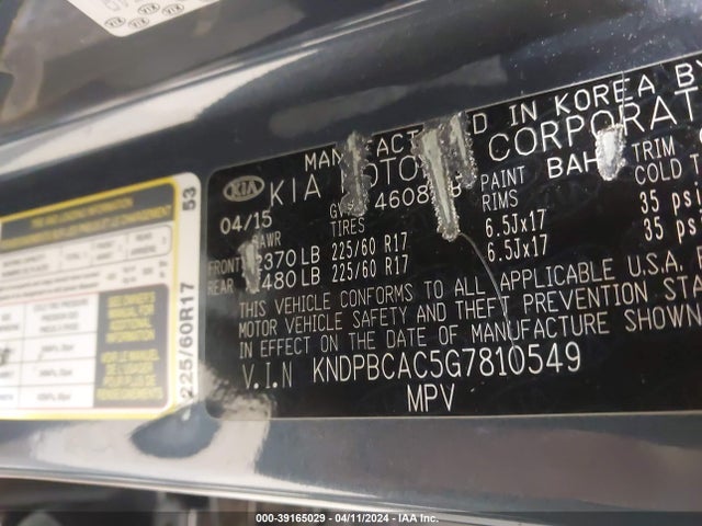 KIA Sportage Lx 2016 KNDPBCAC5G7810549 Image 9