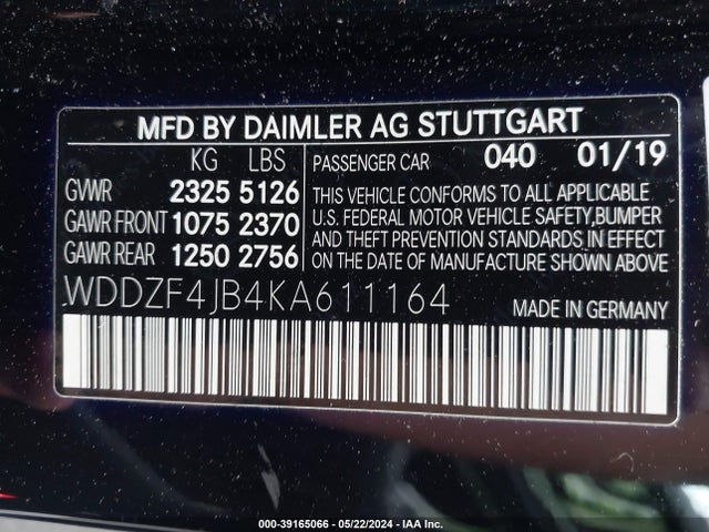 Mercedes-Benz E 300 2019 WDDZF4JB4KA611164 Image 9