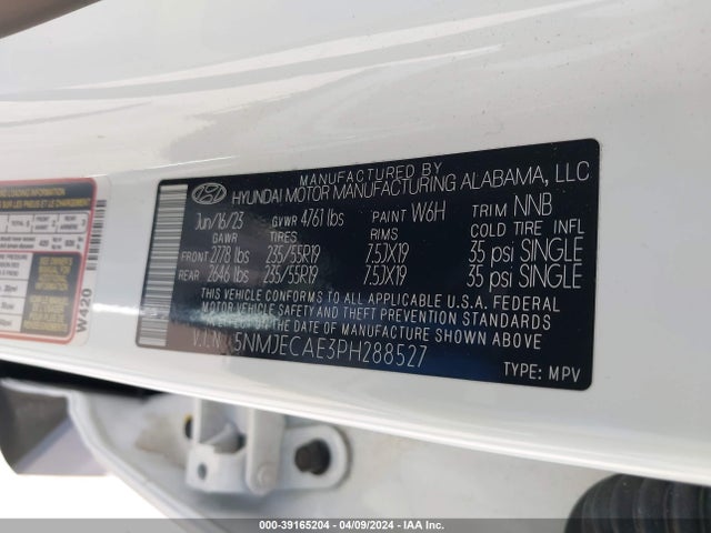 Hyundai Tucson Limited 2023 5NMJECAE3PH288527 Image 9