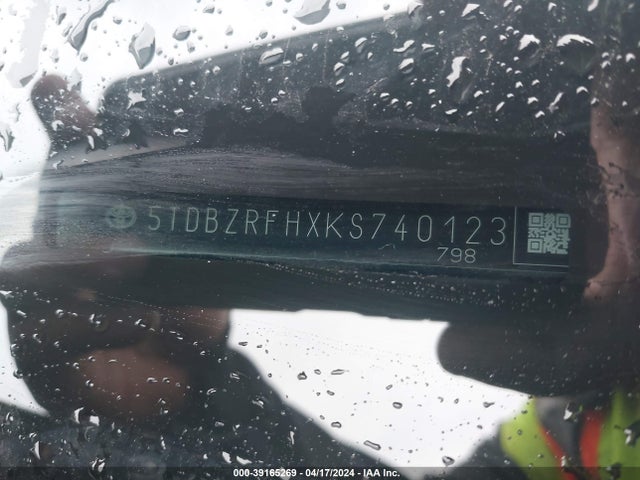 Toyota Highlander Le 2019 5TDBZRFHXKS740123 Image 9