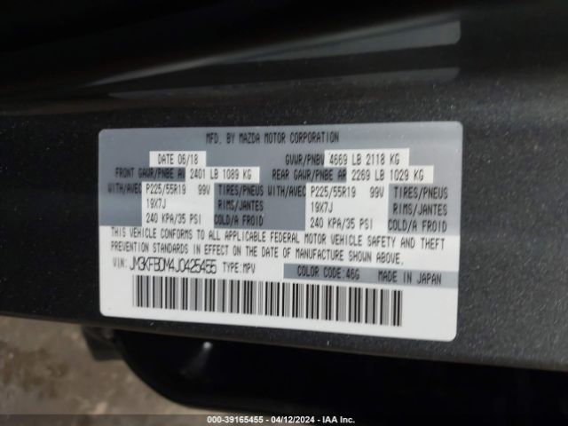 JM3KFBDM4J0425455 Mazda Cx-5 Grand Touring