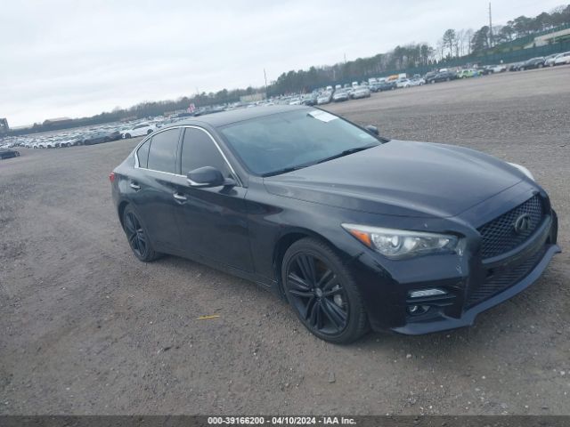 39166200 :رقم المزاد ، JN1BV7AR6EM686080 vin ، 2014 Infiniti Q50 Sport مزاد بيع