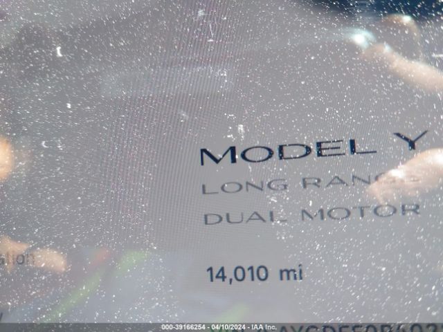 7SAYGDEE0PA033425 Tesla Model Y Awd/long Range Dual Motor All-wheel Drive
