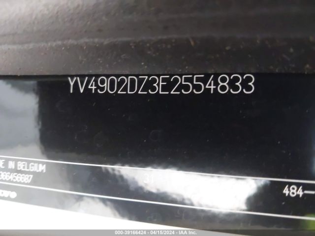YV4902DZ3E2554833 Volvo Xc60 T6/t6 Platinum/t6 Premier Plus/t6 R-design/t6 R-design Platinum/t6 R-design Premier Plus