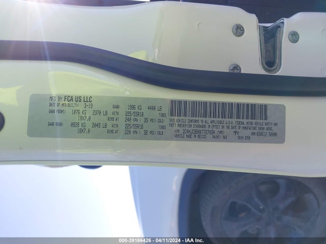 3C4NJCBB0KT727034 Jeep Compass Altitude Fwd