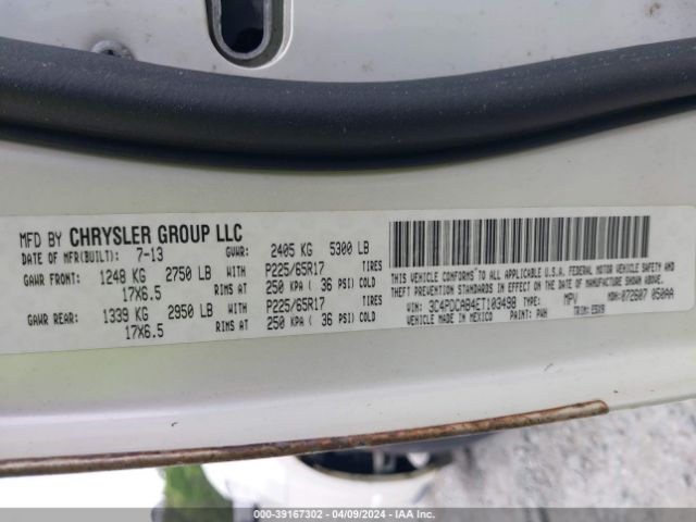 3C4PDCAB4ET103498 Dodge Journey American Value Pkg
