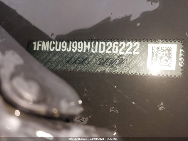 Ford Escape Titanium 2017 1FMCU9J99HUD26222 Image 9