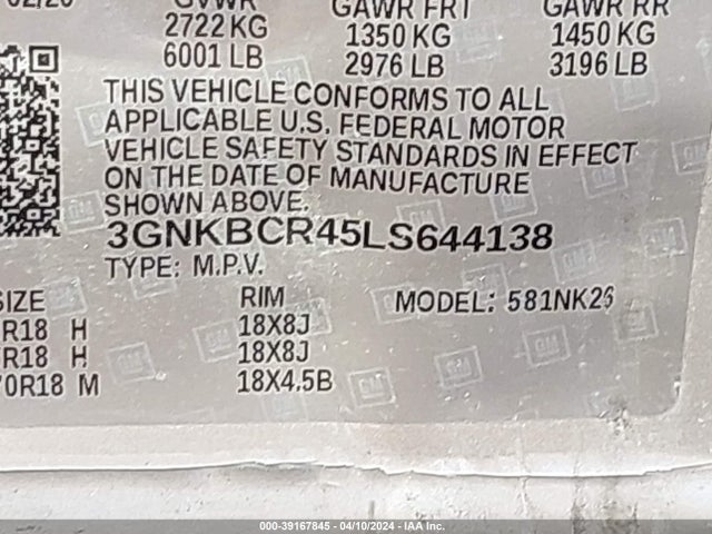 Chevrolet Blazer Fwd 2lt 2020 3GNKBCR45LS644138 Image 9