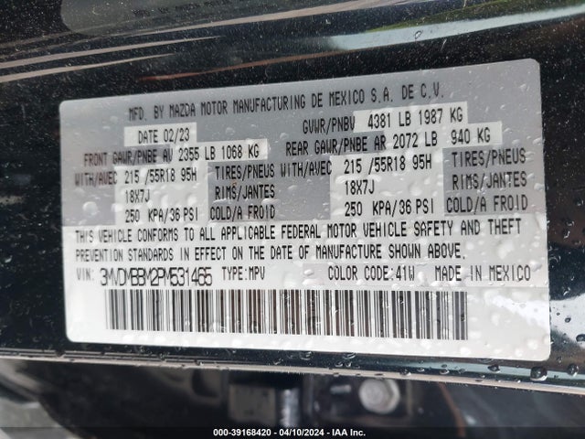 3MVDMBBM2PM531465 Mazda Cx-30 2.5 S Select