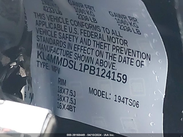 Buick Encore Gx Select Fwd 2023 KL4MMDSL1PB124159 Image 9