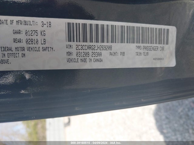 Chrysler 300 Touring L Awd 2018 2C3CCARG2JH269208 Image 9