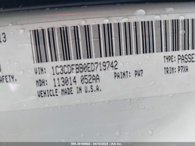 Dodge DART SXT 2014 1C3CDFBB0ED719742 Image 9