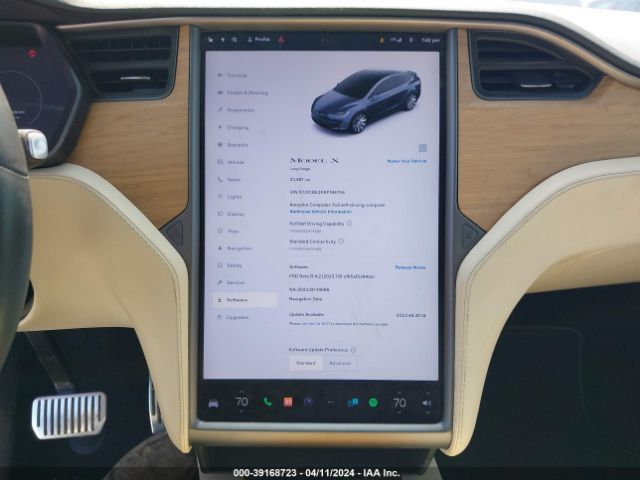 5YJXCBE2XKF184704 Tesla Model X 100d/75d/long Range
