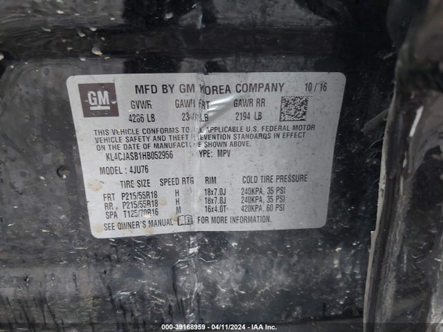Buick Encore Preferred 2017 KL4CJASB1HB052956 Image 9
