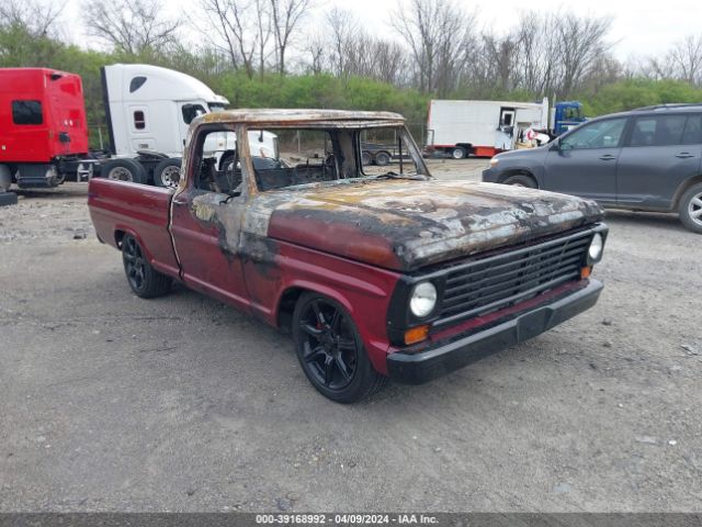 F10GLM68656, 1972 Ford F100 on IAAI