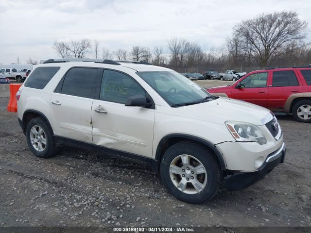 Auction sale of the 2010 Gmc Acadia Sle, vin: 1GKLVLED3AJ184622, lot number: 39169180