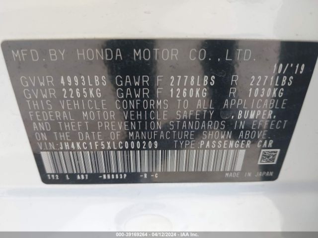 2020 ACURA RLX JH4KC1F5XLC000209 Photo 8