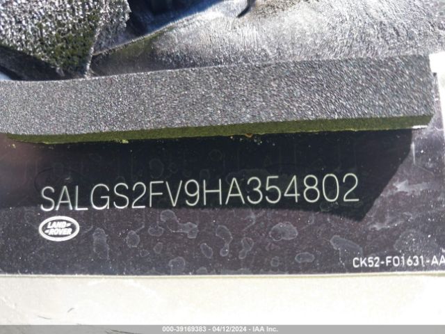 SALGS2FV9HA354802 Land Rover Range Rover 3.0l V6 Supercharged Hse