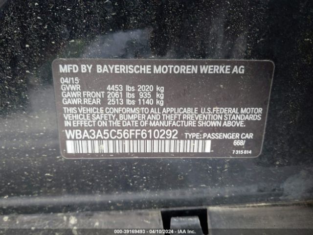 WBA3A5C56FF610292 BMW 328I
