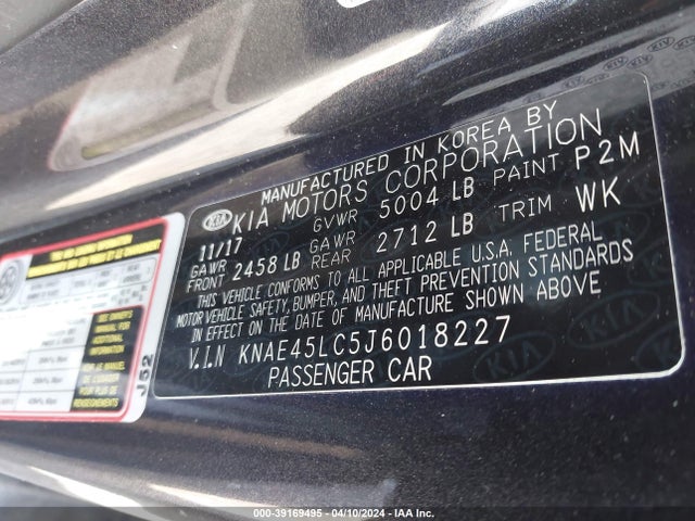 KIA Stinger Gt1 2018 KNAE45LC5J6018227 Image 9