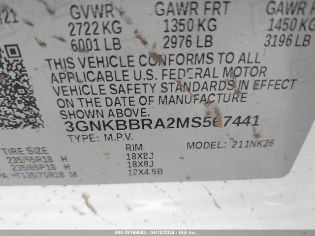 Chevrolet Blazer 1lt 2021 3GNKBBRA2MS567441 Image 9