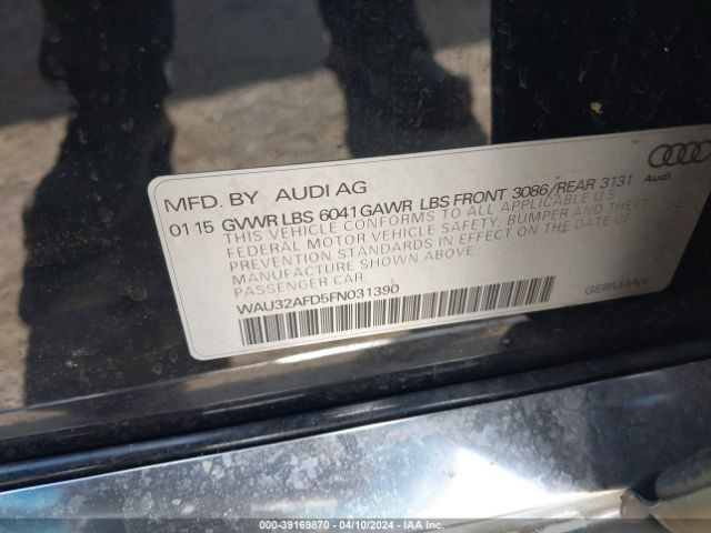 WAU32AFD5FN031390 Audi A8 L 4.0t