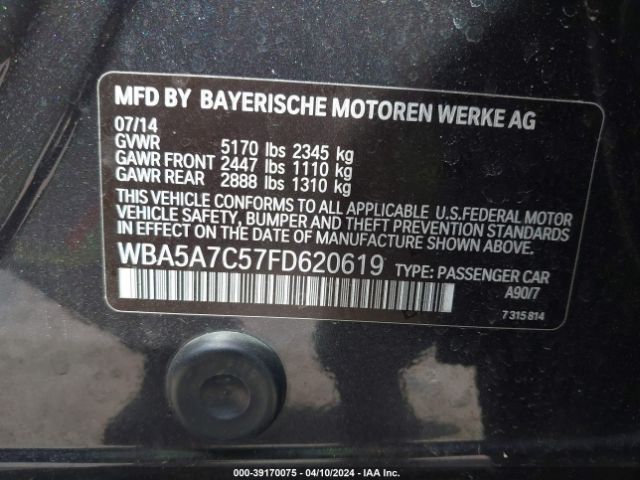 WBA5A7C57FD620619 BMW 528i Xdrive