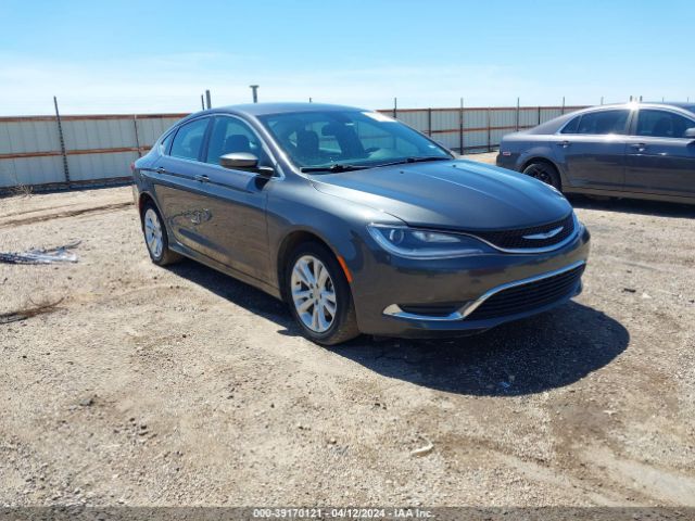 2016 Chrysler 200 Limited მანქანა იყიდება აუქციონზე, vin: 1C3CCCAB7GN160111, აუქციონის ნომერი: 39170121