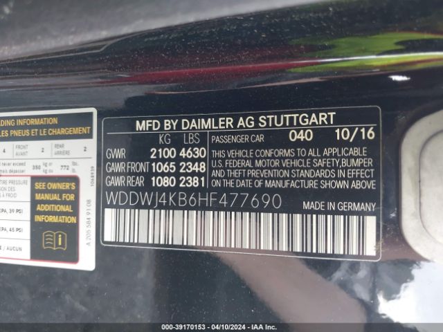 WDDWJ4KB6HF477690 Mercedes-Benz C 300 4matic