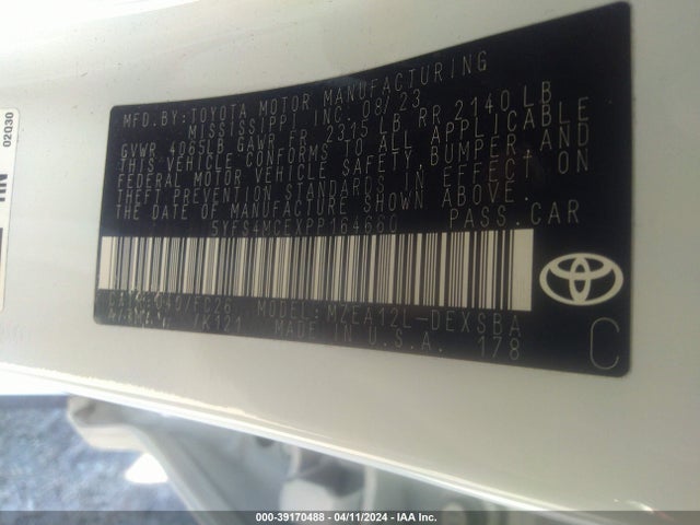 Toyota COROLLA SE 2023 5YFS4MCEXPP164660 Image 9