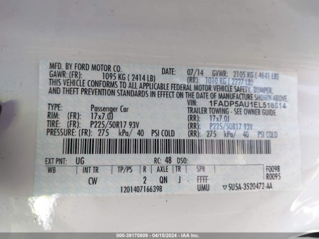 1FADP5AU1EL518514 Ford C-max Hybrid Se