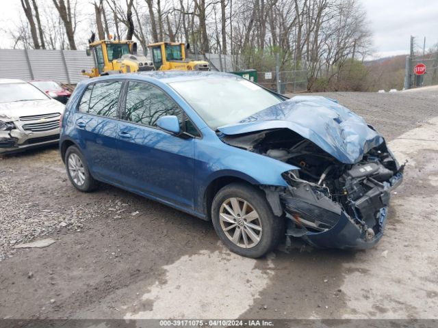 Auction sale of the 2017 Volkswagen Golf Tsi S 4-door/tsi Se 4-door/tsi Sel 4-door/tsi Wolfsburg Edition 4-door, vin: 3VW217AU0HM045624, lot number: 39171075