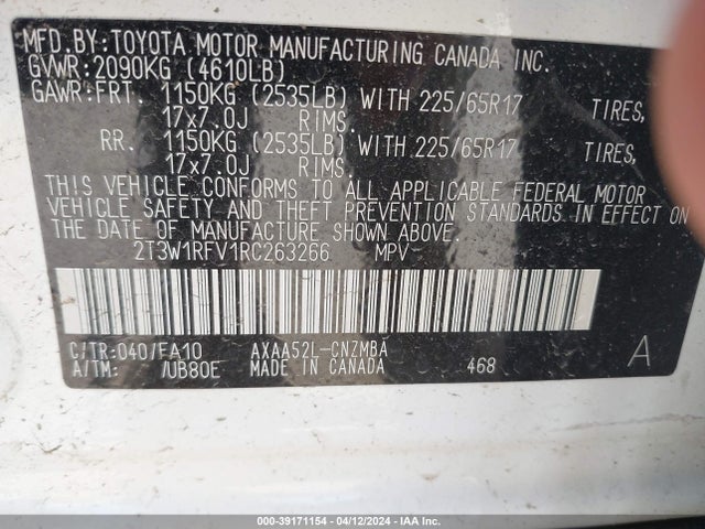 Toyota Rav4 Xle 2024 2T3W1RFV1RC263266 Image 9