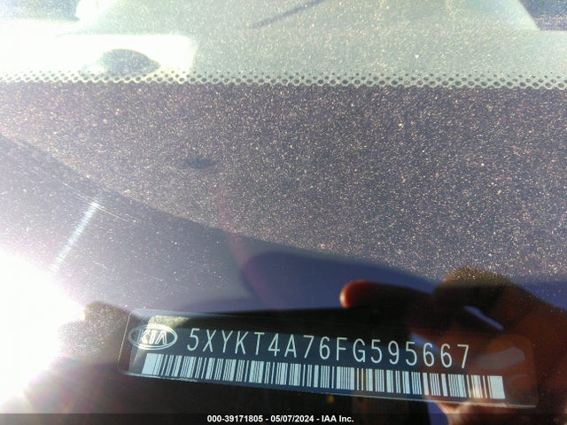 KIA Sorento Lx V6 2015 5XYKT4A76FG595667 Image 9