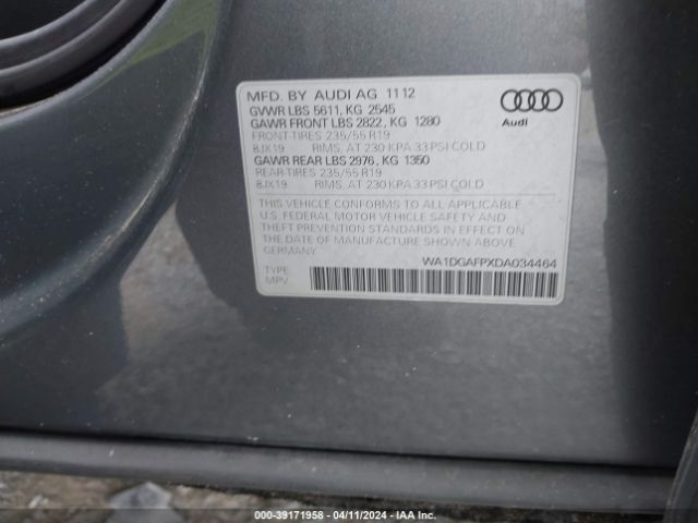 2013 AUDI Q5 WA1DGAFPXDA034464 Photo 8