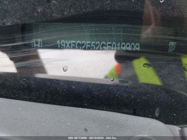 Honda Civic Lx 2016 19XFC2F52GE019909 Image 9