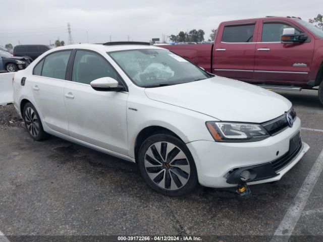 Auction sale of the 2014 Volkswagen Jetta Hybrid Sel Premium, vin: 3VW637AJ9EM208235, lot number: 39172266