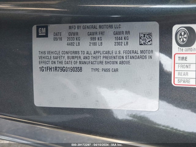 Chevrolet CAMARO 2SS 2016 1G1FH1R79G0190358 Image 9