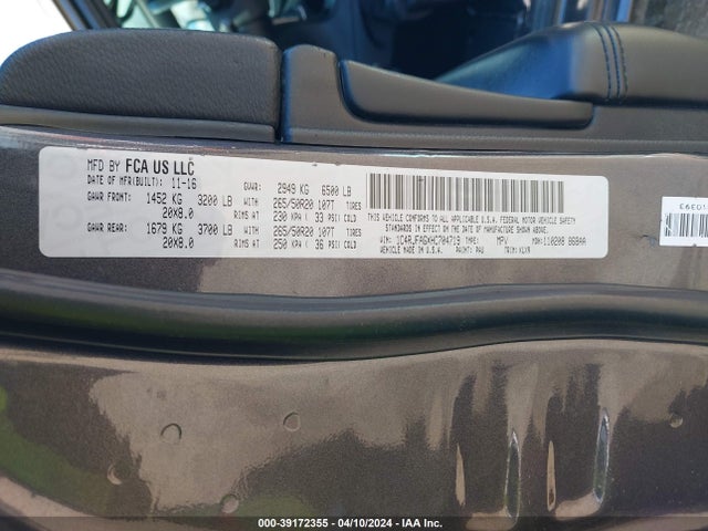 1C4RJFAGXHC704719 Jeep Grand Cherokee Altitude 4x4
