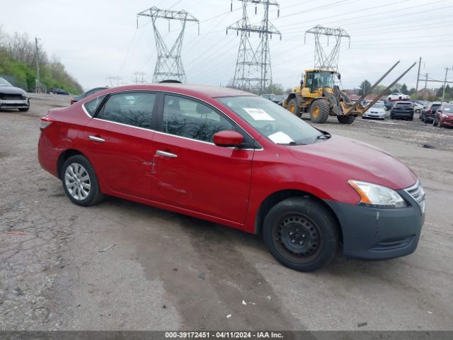 Продажа на аукционе авто 2014 Nissan Sentra Fe+ S/fe+ Sv/s/sl/sr/sv, vin: 3N1AB7AP3EL677639, номер лота: 39172451