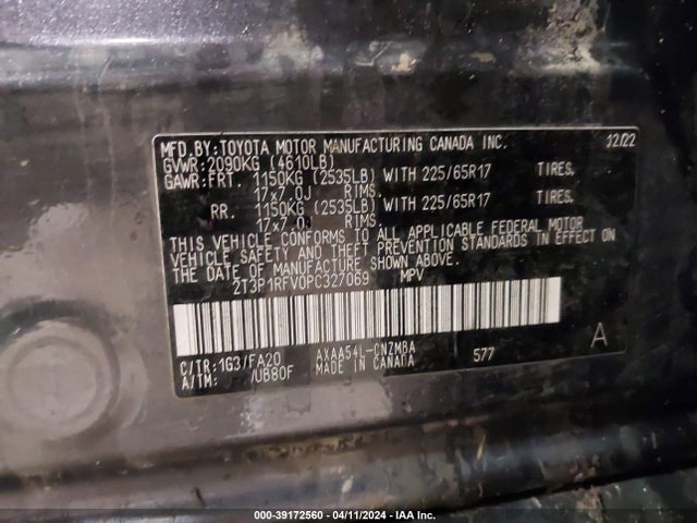 Toyota Rav4 Xle 2023 2T3P1RFV0PC327069 Image 9