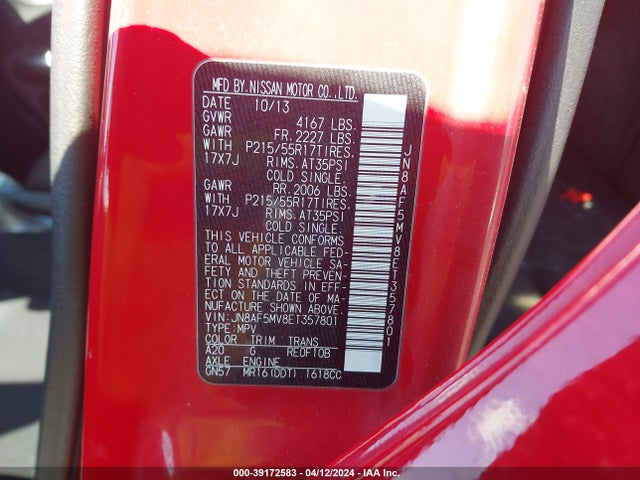 Nissan JUKE S 2014 JN8AF5MV8ET357801 Image 9