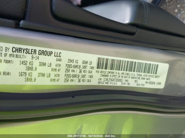 1C4RJFAG4FC650931 Jeep Grand Cherokee Laredo