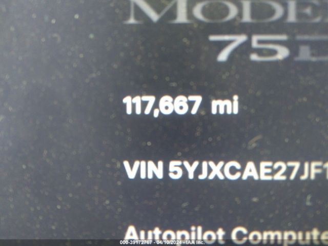 5YJXCAE27JF119981 Tesla Model X 100d/75d/p100d